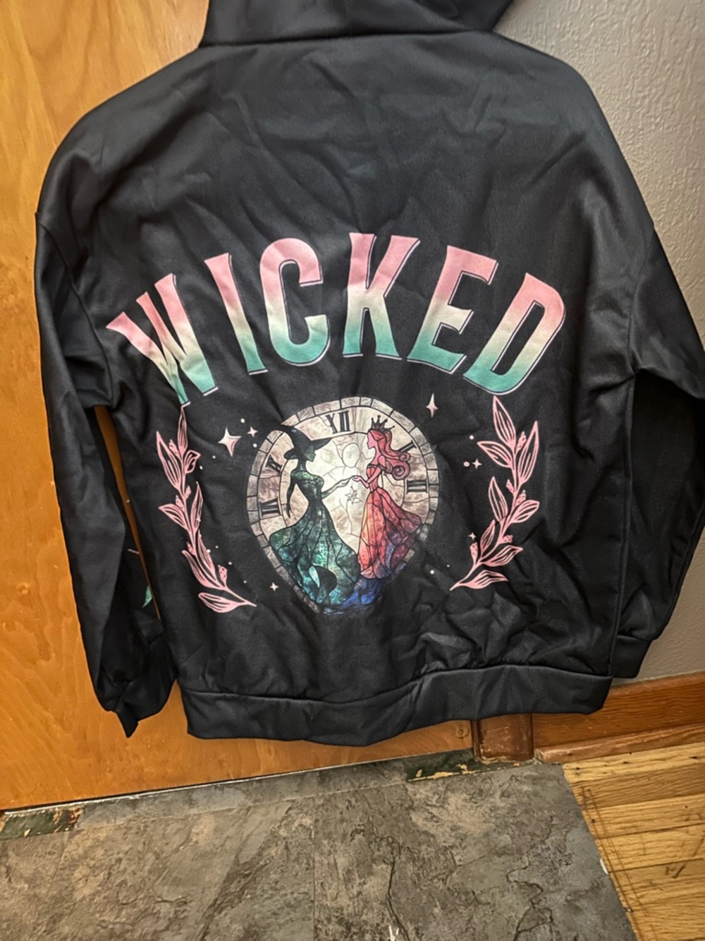 Wicked Graphic Black Hoodie